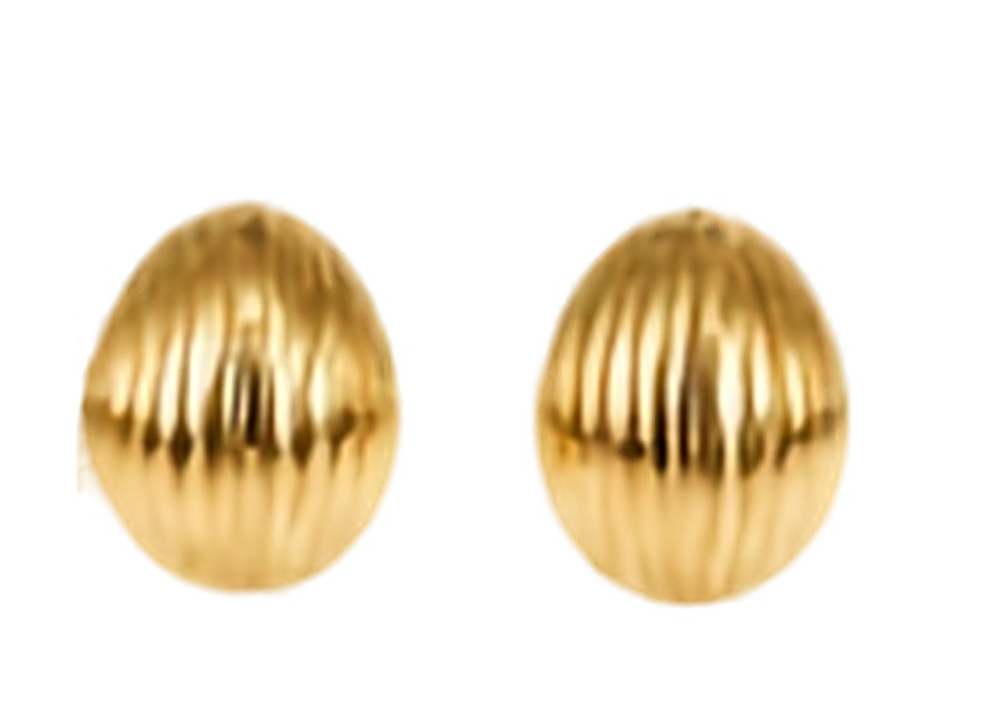 Boucles d'Oreilles Clips Dorées