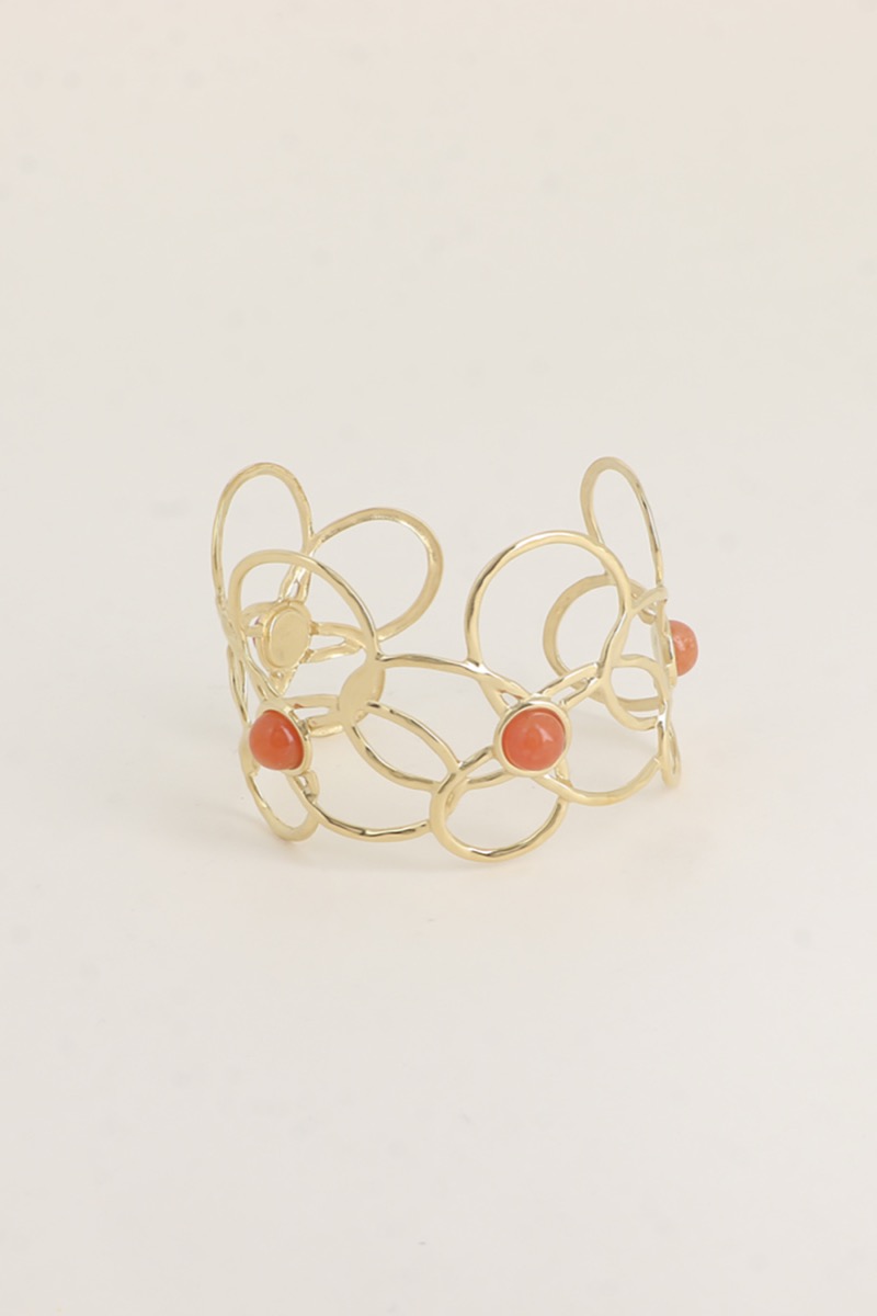Manchette Fleurs & Pierres