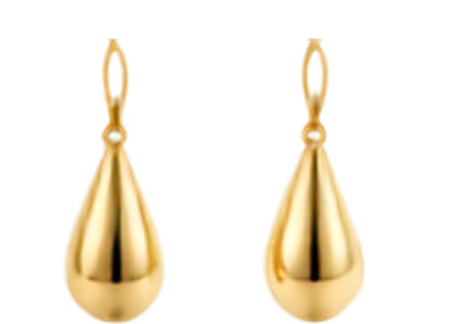 Boucles d'Oreilles Goutte Dorée