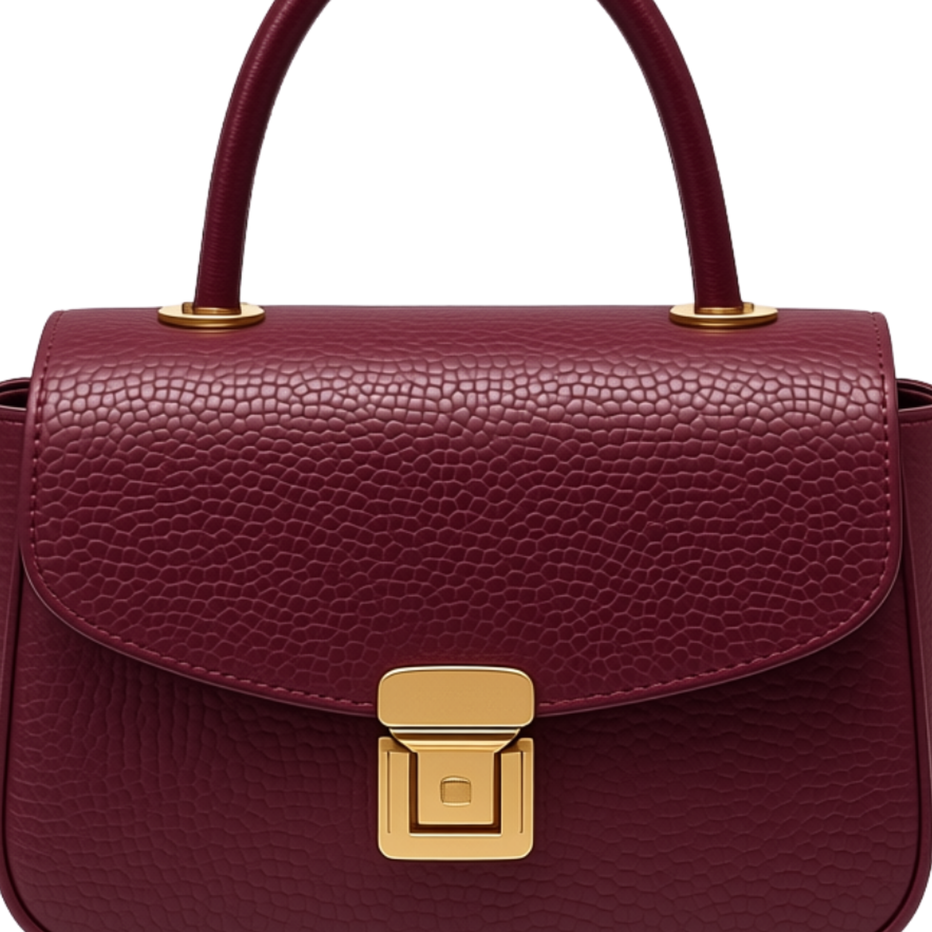 Sac Bordeaux Grainé — détail