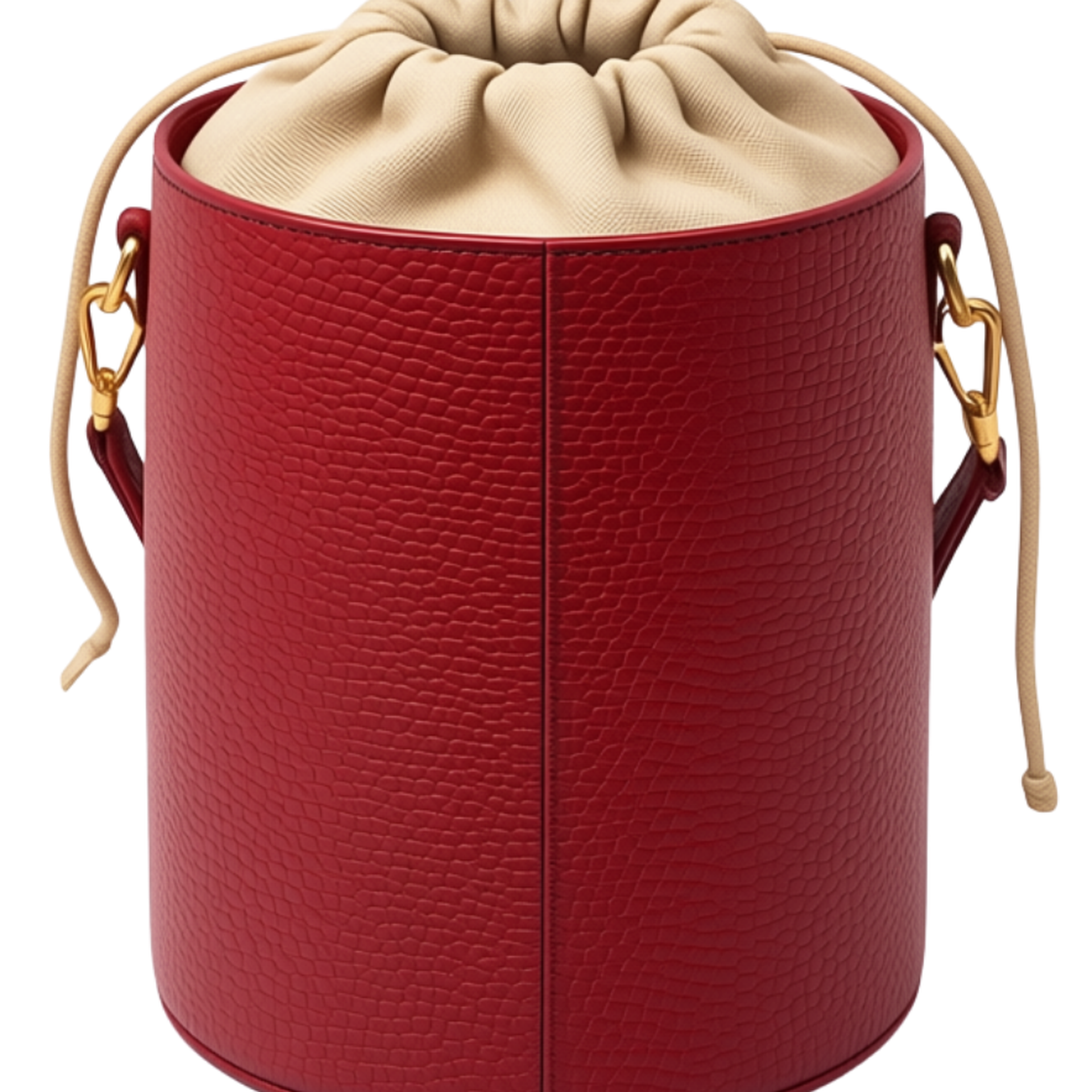 Sac Seau Rouge et Beige — détail